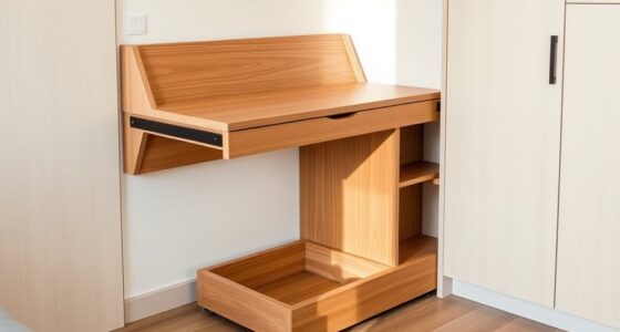 foldable desks with hidden storage