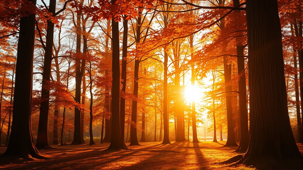 golden hour woodland transformation