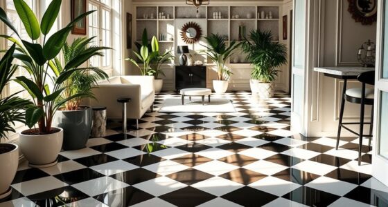 high contrast tile patterns