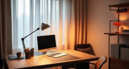 home office lighting layers