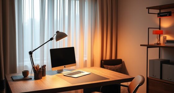 home office lighting layers