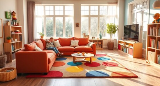 kid friendly family room designs