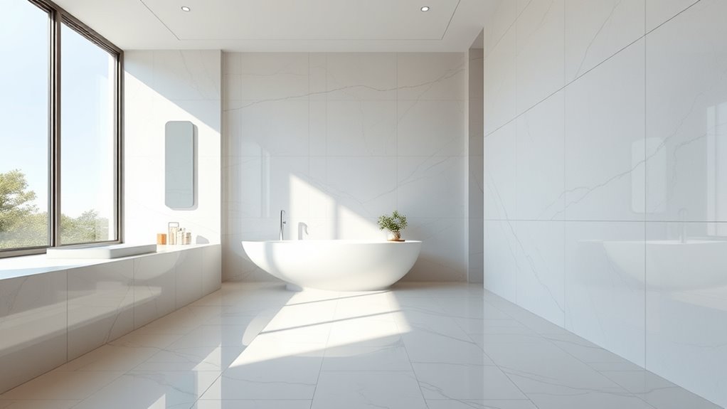 large seamless surface installation