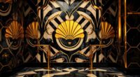 luxurious geometric art deco
