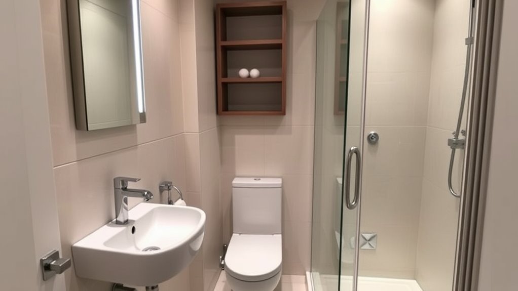 maximize small bathroom space