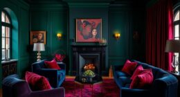 moody saturated interior decor