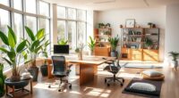 multifunctional workspaces for wellness
