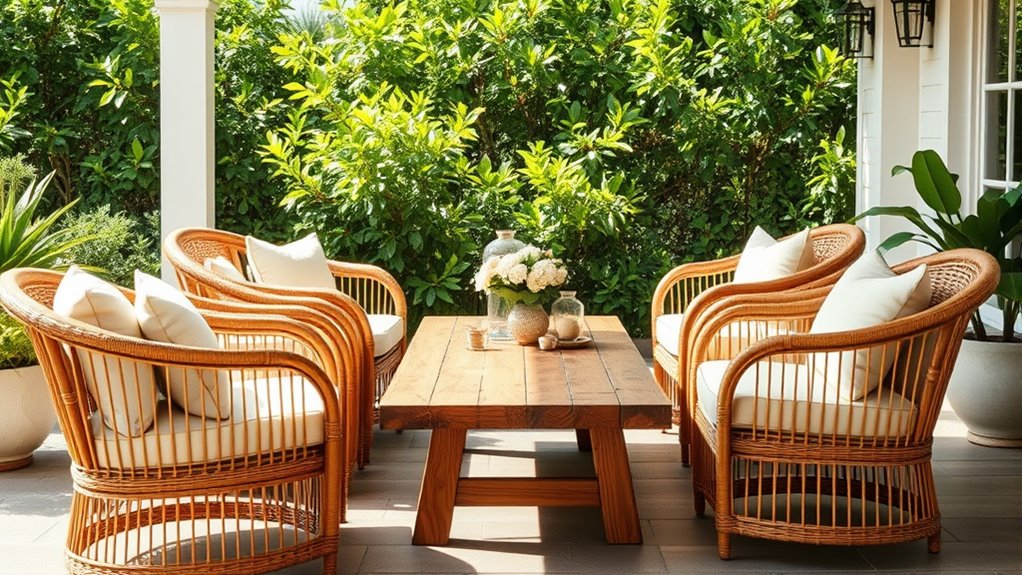 natural outdoor furniture materials