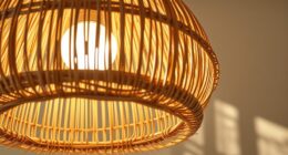 natural rattan light fixtures
