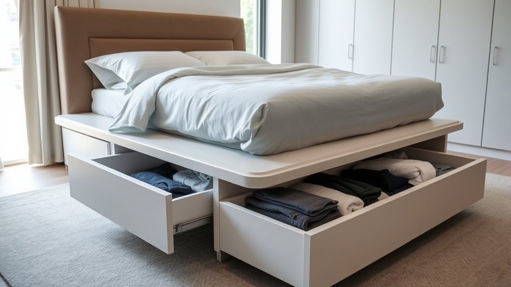 optimize bed under storage