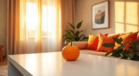 orange enhances interior optimism