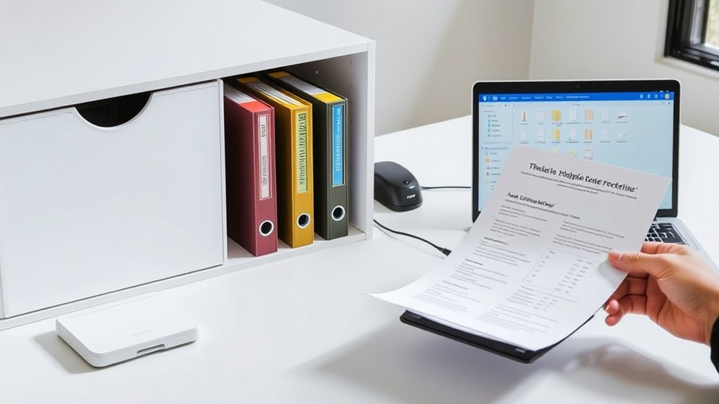 organize documents with system