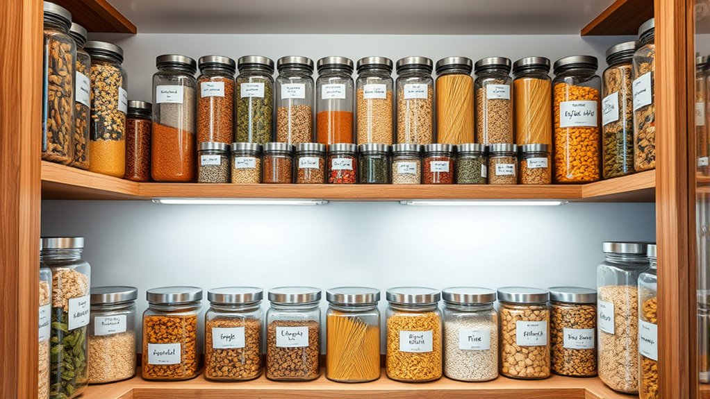 organized pantry for efficiency