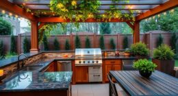 outdoor fully equipped kitchens