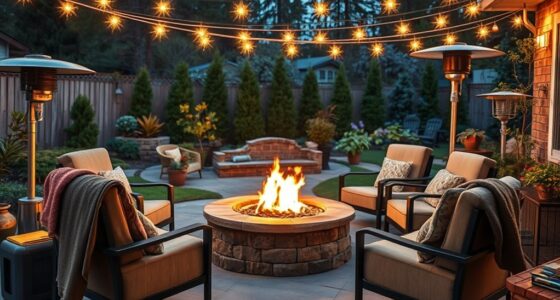 outdoor warmth and ambiance
