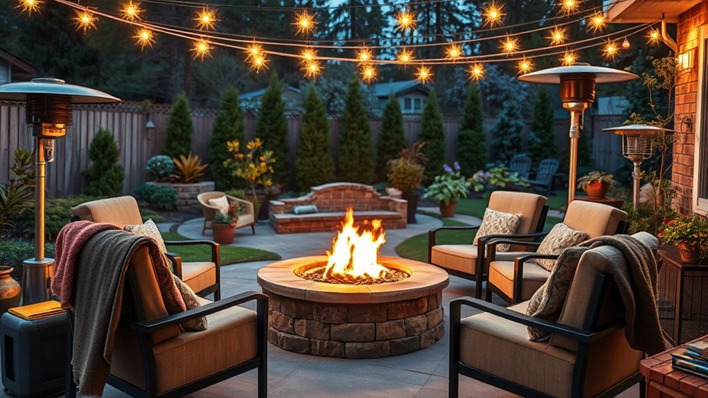 outdoor warmth and ambiance