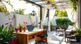 outdoor workspace patio design