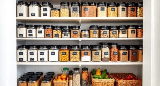 pantry zones containers labels