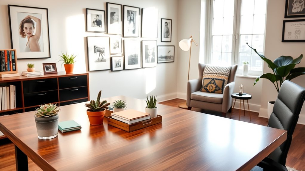 personalized and organized workspace