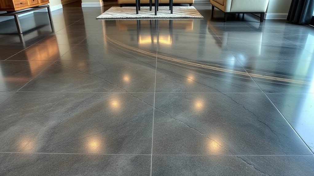 polished stained concrete floors