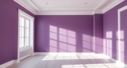 purple wall and trim painting