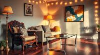 retro decor with modern flair