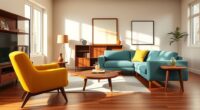 retro furniture color palette