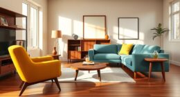 retro furniture color palette