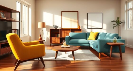 retro furniture color palette