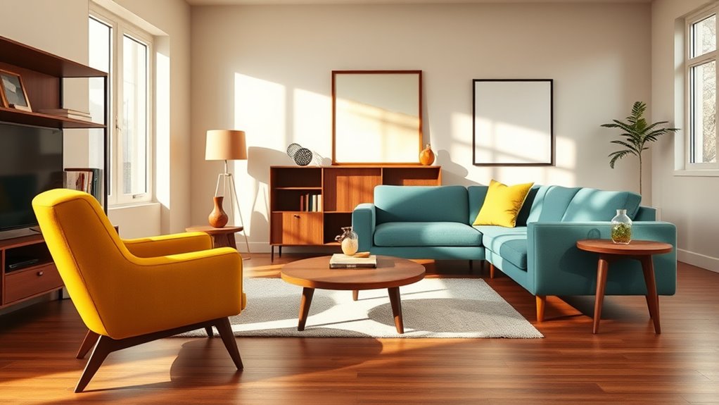 retro furniture color palette