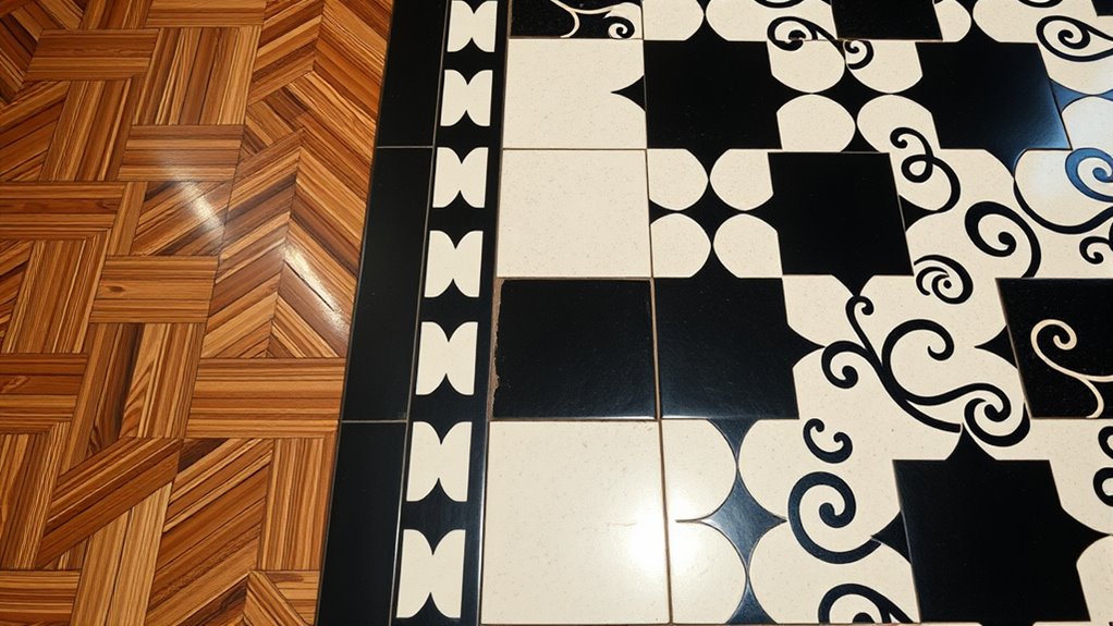 retro vintage flooring designs