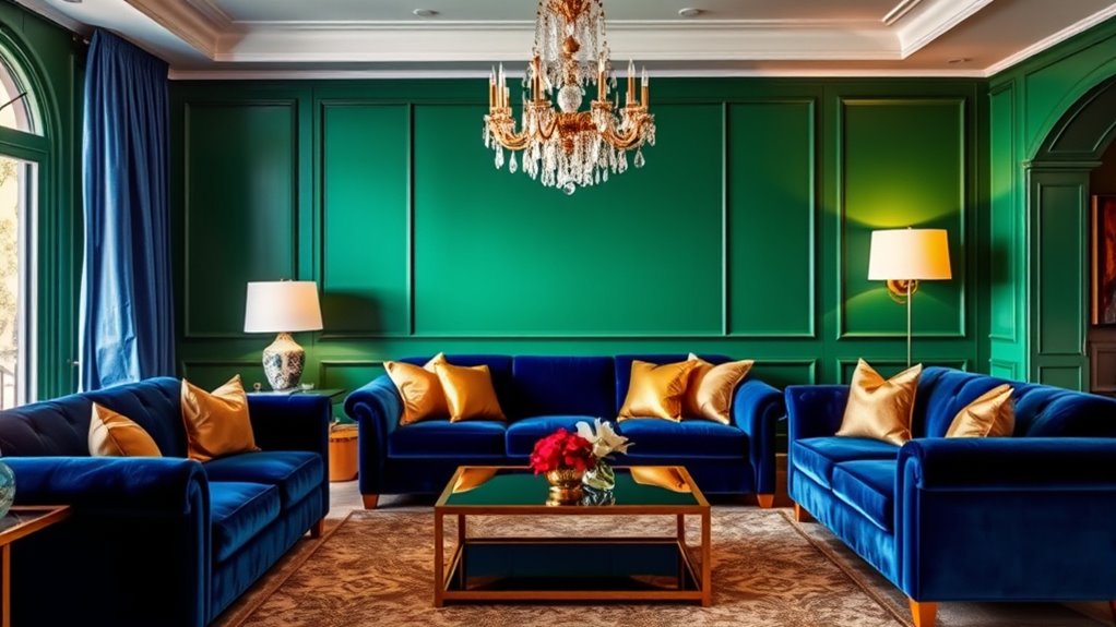 rich jewel tone accents