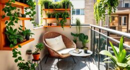 small green balcony design