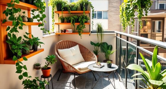 small green balcony design