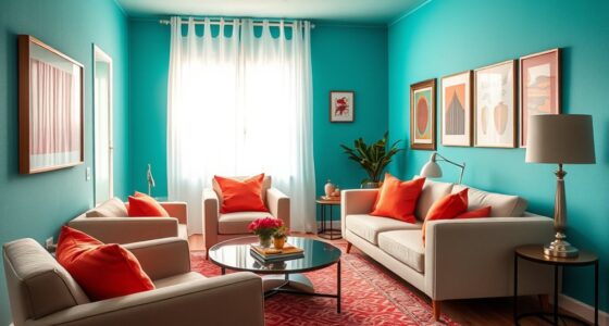 small room color coordination