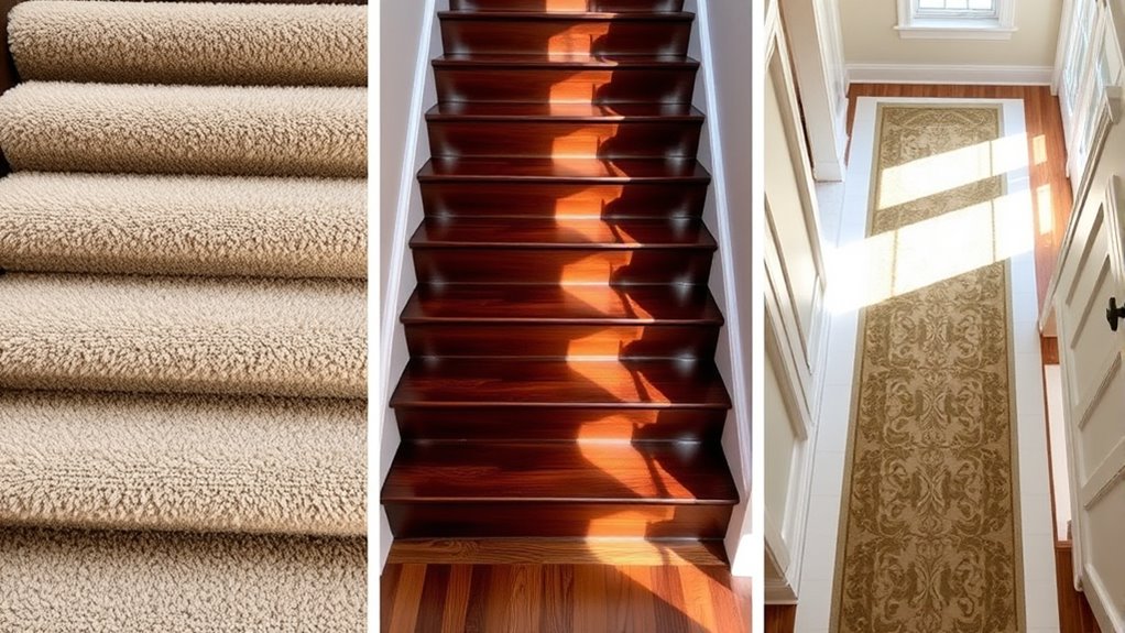 staircase flooring combines style