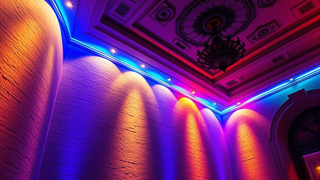 strategic lighting enhances atmosphere