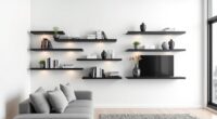 stylish space saving shelves