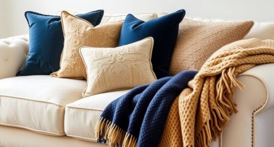 textile layering for decor