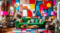 vibrant eclectic bold mix
