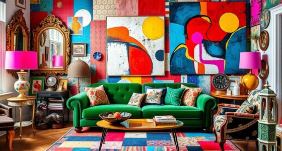 vibrant eclectic bold mix