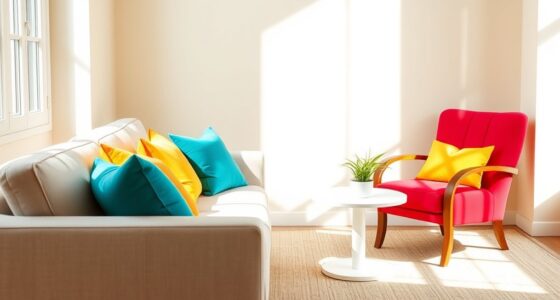 vibrant hues in neutrals