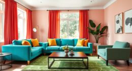 vibrant yet cohesive living rooms