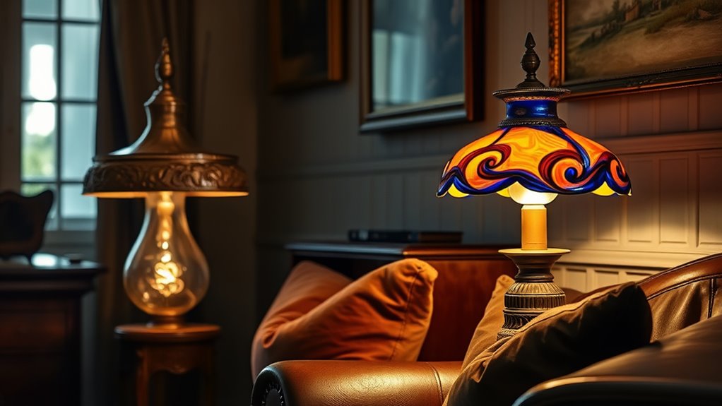 vintage inspired lighting accents