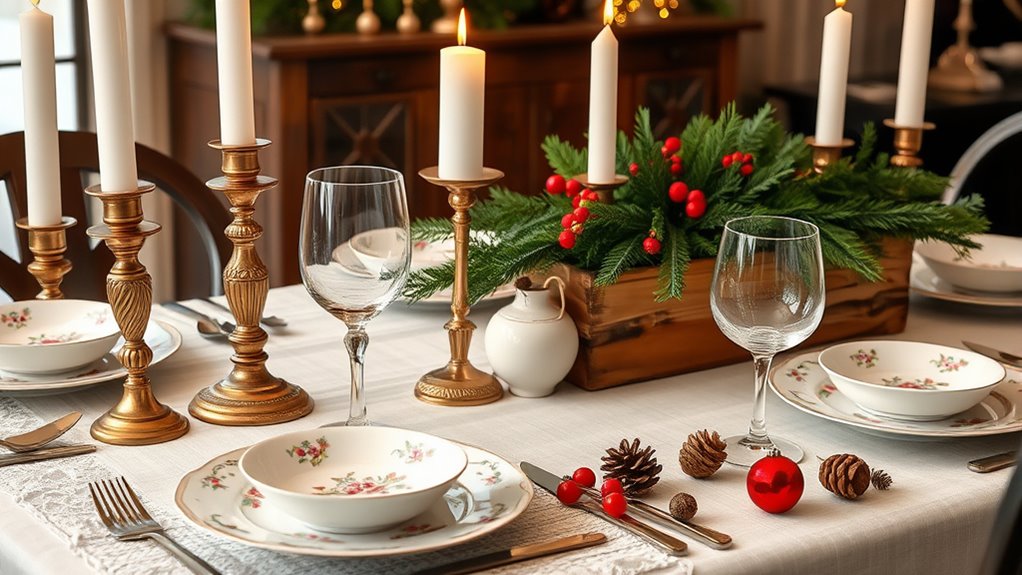 vintage modern holiday decor