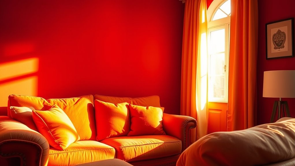 warm colors influence mood