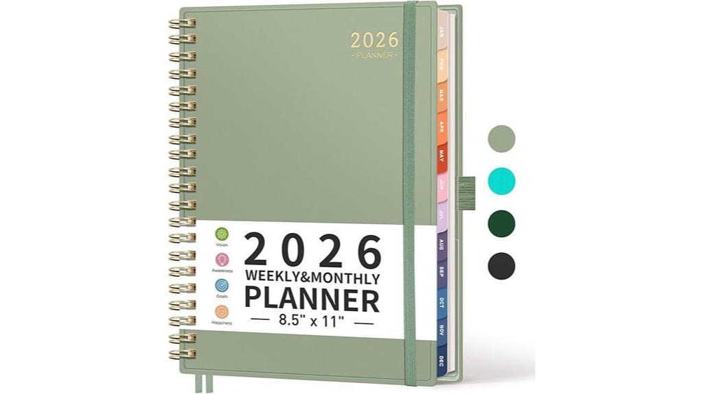 2026 large weekly planner