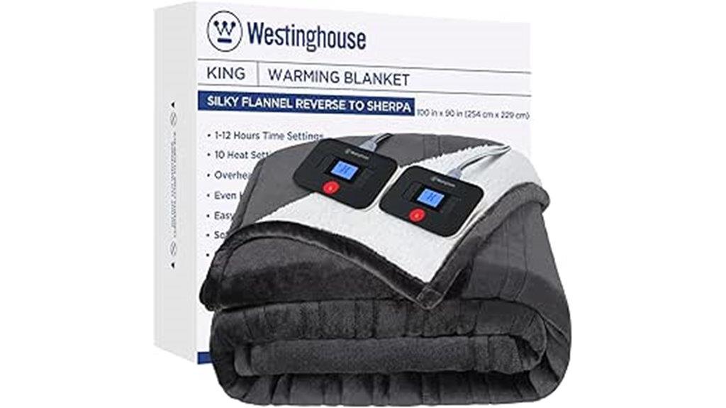 adjustable heated blanket timer