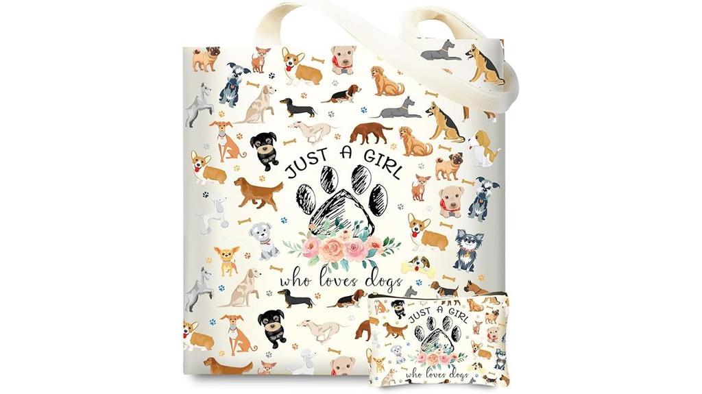 dog lover reusable beach bag