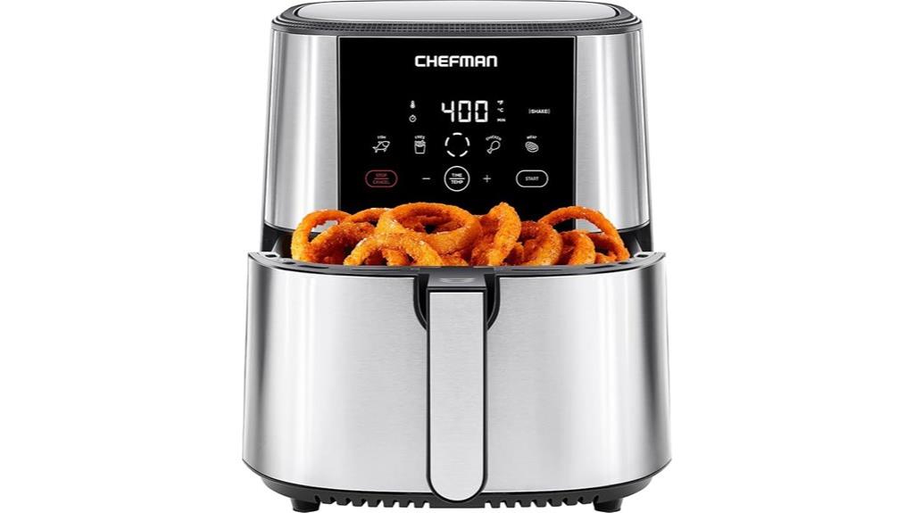 large touch screen air fryer
